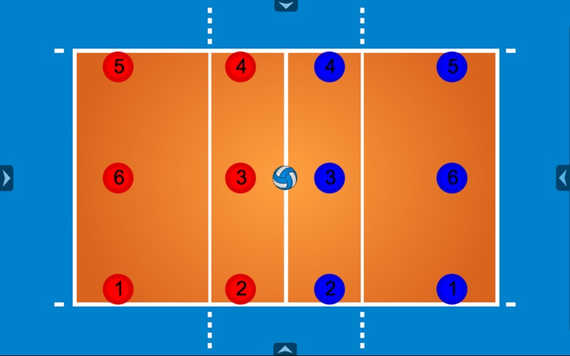 Расстановка волейболистов на поле. 