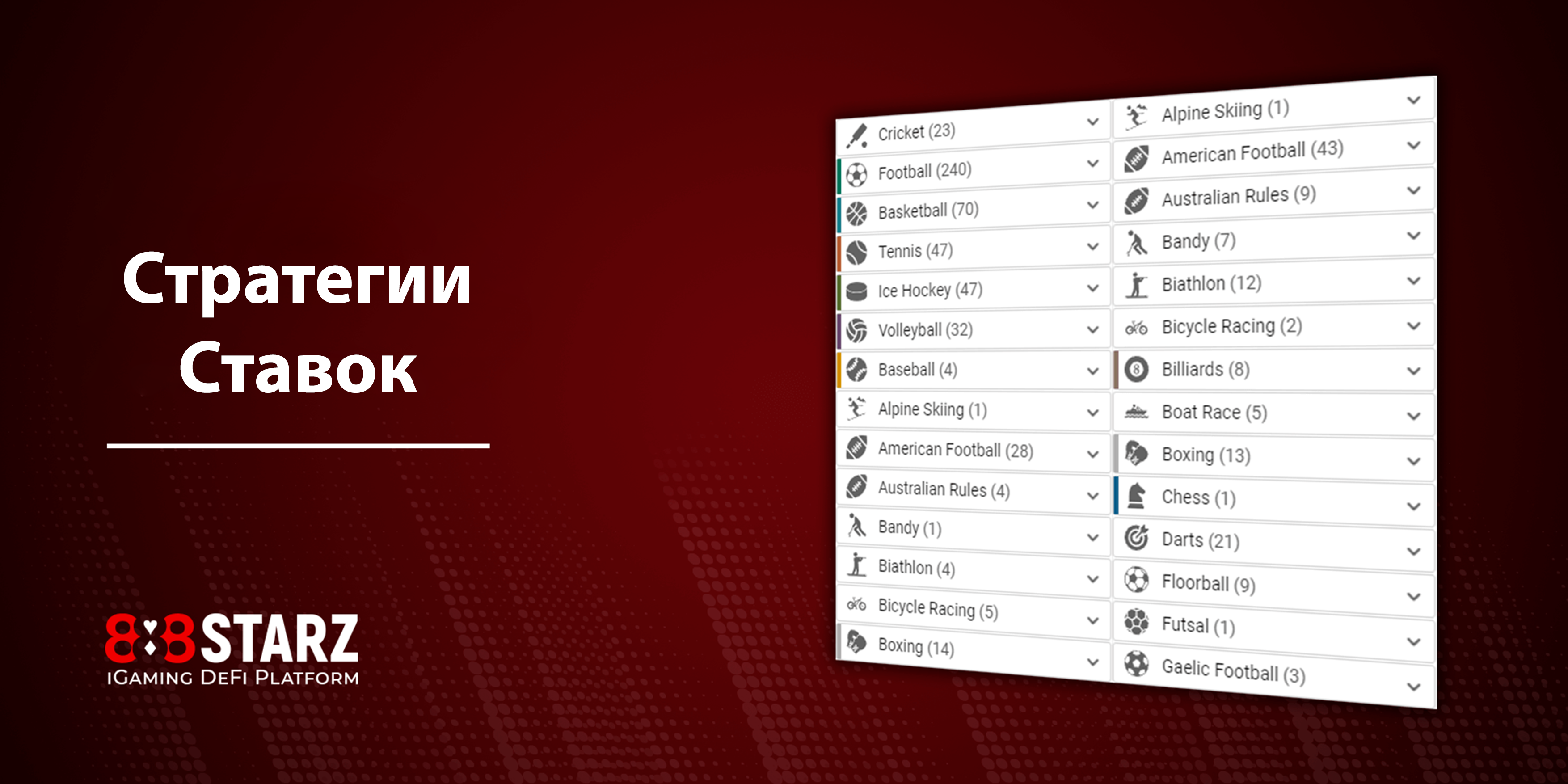 Стратегии ставок на спортивные события. 